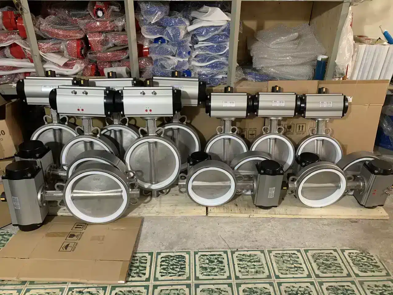 Van bướm inox khí nén KST(2) Van bướm inox khí nén KST(2)