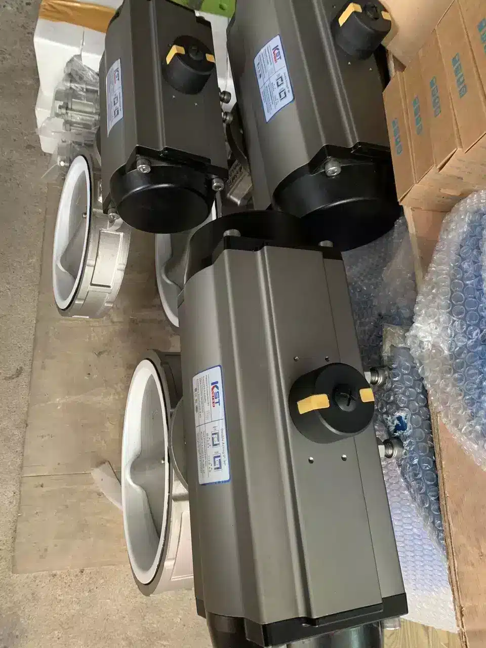 Van bướm inox khí nén KST(3) Van bướm inox khí nén KST(3)