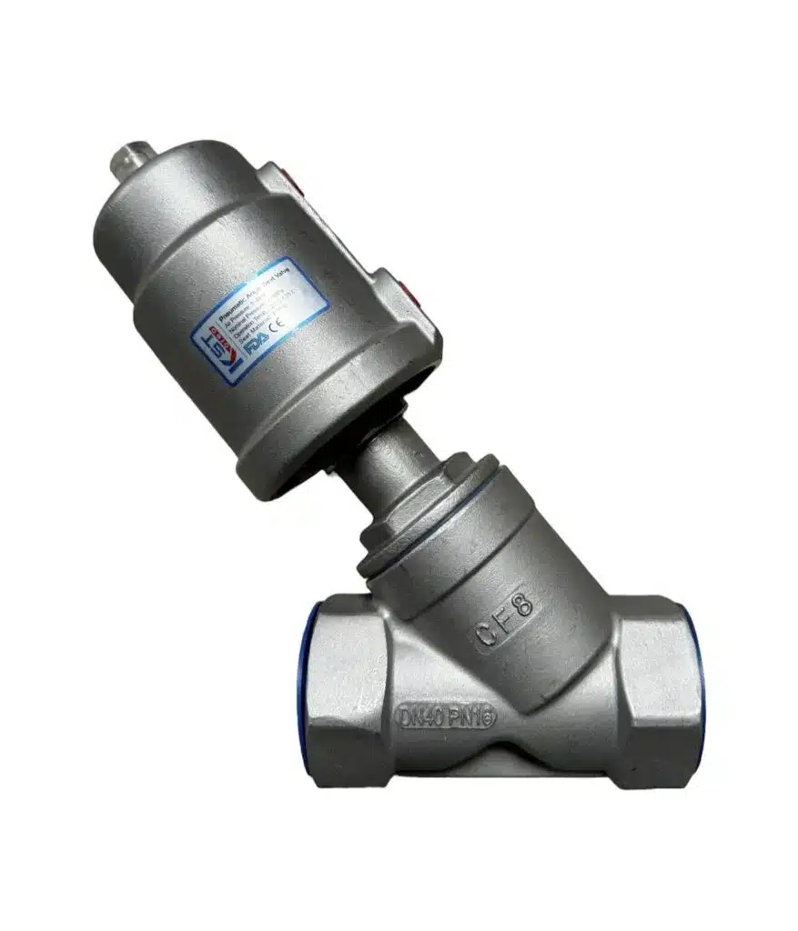 Van xiên khí nén inox KST Van xiên khí nén inox KST