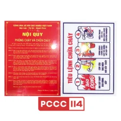 bảng nội quy tiêu lệnh pccc 2