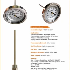 đồng hồ nhiệt độ Daewon 3