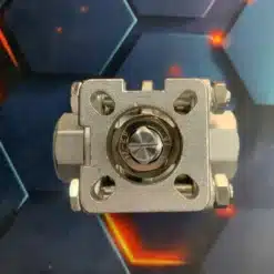 van bi 3PC inox có đế ISO 1