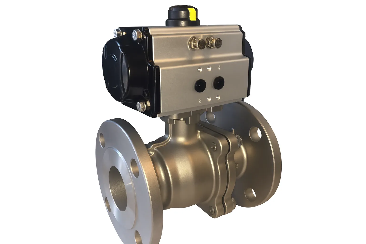 van bi mặt bích khí nén KST van bi mặt bích khí nén KST