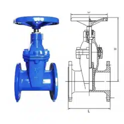 van cổng nối bích samwoo 2